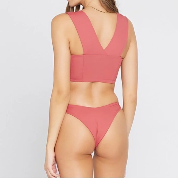 L* Space Parker Bikini square neck yellow size large / small - Picture 9 of 10